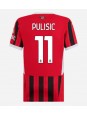 AC Milan Christian Pulisic #11 Domácí Dres pro Dámské 2024-25 Krátký Rukáv